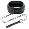 Darkness - Collier Noir Avec Chaîne